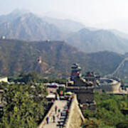 Great Wall Of China At Badaling Art Print