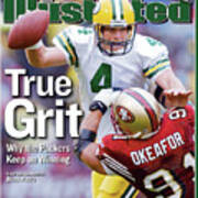 Green Bay Packers Qb Brett Favre... Sports Illustrated Cover Art Print