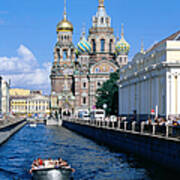 Griboedova Canal And Church Of The Art Print