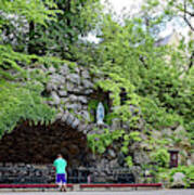 Grotto Of Our Lady Of Lourdes Art Print