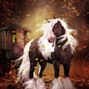 Gypsy Gold Vanner Horse Art Print