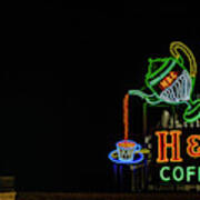 H C Coffee Sign And Dr Pepper Roanoke Virginia Art Print