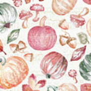 Harvest Touch Pattern I Art Print