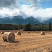Hay Season In British Columbia Ii Art Print