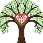 Hearty Tree Illustration Art Print
