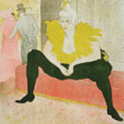 Henri De Toulouse-lautrec - La Clownesse Assise From Elles Art Print