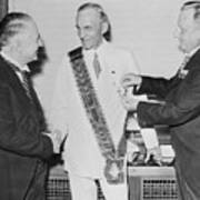 Henry Ford Receiving German Award Art Print