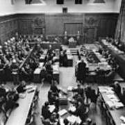 Hermann Goering On Trial At Nuremberg Art Print