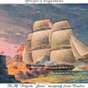 Hmfrigatejuno Escaping From Toulon Art Print