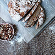 Homemade Bread With Muesli Art Print