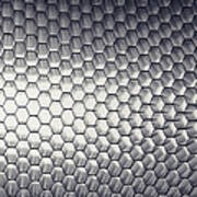 Honeycomb Panel Close-up, Abstract Art Print