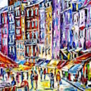 Honfleur Walk Art Print