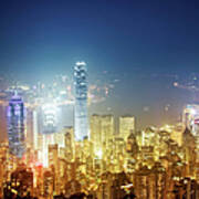 Hong Kong Skyline Art Print