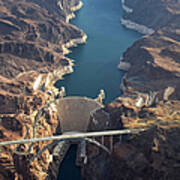 Hoover Dam Aerial Art Print