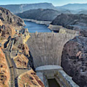 Hoover Dam In The Morning Art Print