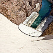 Hoover Dam Landmark Usa Art Print