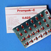 Hormone Replacement Therapy: Prempak-c Pills Art Print