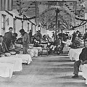 Hospital Ward During American Civil War Art Print