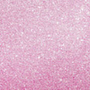 Hot Pink Glitter Art Print