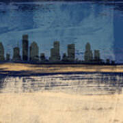Houston Abstract Skyline I Art Print