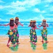 Hula Dance, Hawaii Art Print
