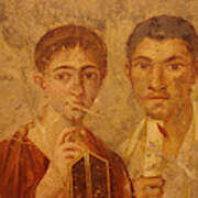 Husband And Wife Portrait From Pompeii Art Print