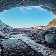 Ice Cave, Fallsjokull Glacier, Iceland Art Print