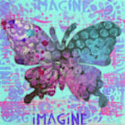 Imagine Butterfly 2 Art Print