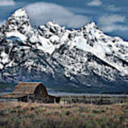 In The Shadow Of The Tetons Art Print