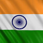 India Flag Art Print