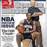 Indiana Pacers Ron Artest And President Of Basketball Sports Illustrated Cover Art Print