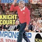 Indiana University Coach Bob Knight, 1987 Ncaa Midwest Sports Illustrated Cover Art Print
