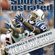 Indianapolis Colts Reggie Wayne, 2005 Afc Wild Card Playoffs Sports Illustrated Cover Art Print