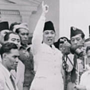 Indonesian President Achmad Sukarno Art Print