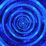 Infinity Tunnel Milky Way Zoom Circles Art Print