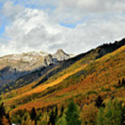 Intermittent Light On Fall Colors In Colorado Art Print