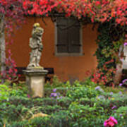 Italian Style Rothenburg Castle Garden Art Print
