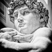 Italy, Tuscany, Firenze District, Florence, Detail Of David By Michelangelo. David By Michelangelo Is A Masterpiece Of Renaissance Sculpture, A Marble Sculpture Dated 1501-1504 Art Print