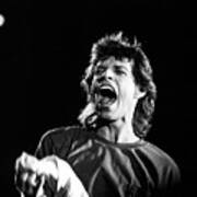Jagger Onstage At Live Aid Art Print