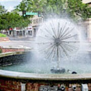 James Brown Blvd Fountain - Augusta Ga Art Print