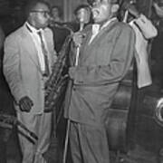 James Moody And Babs Gonzales On Stage Art Print