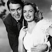 James Stewart And Donna Reed In It's A Wonderful Life -1946-. Art Print