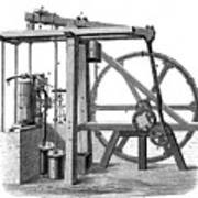 James Watts Prototype Steam Engine Old Art Print