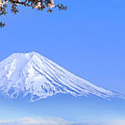 Japan, Chubu Region, Mt Fuji, Spring Art Print