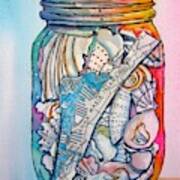 Jar With W/ Map Ami Art Print