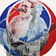 Jerry Garcia-steal Your Face Art Print