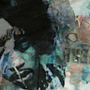 Jimi Hendrix Collage Art Print