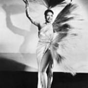 Josephine Baker In Feathered Gown Art Print