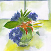 Julie's Flowers Art Print