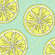 Just Lemons 5 Art Print